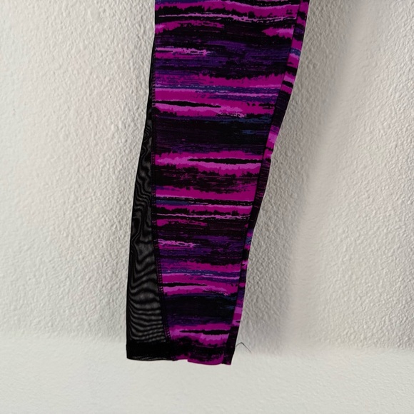 Leggings Stretch Athletic Yoga Mesh Cut Out S/M Activewear Athleisure Workout - Picture 4 of 11